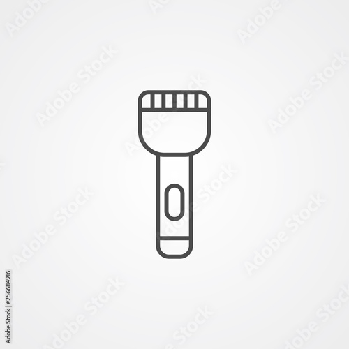 Flashlight vector icon sign symbol