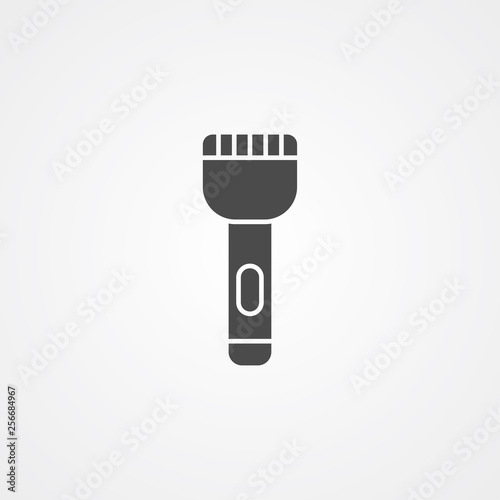 Flashlight vector icon sign symbol