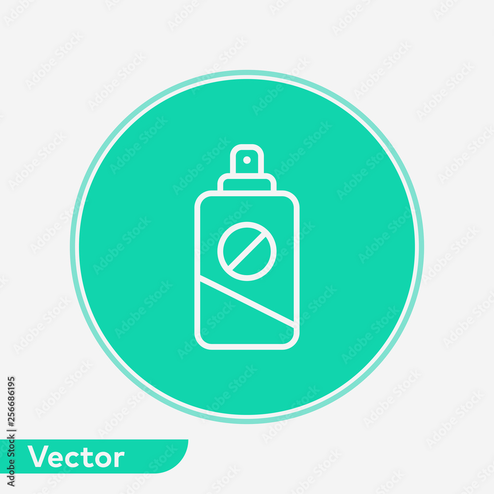 Insect repellent vector icon sign symbol Insect repellent vector icon sign symbol