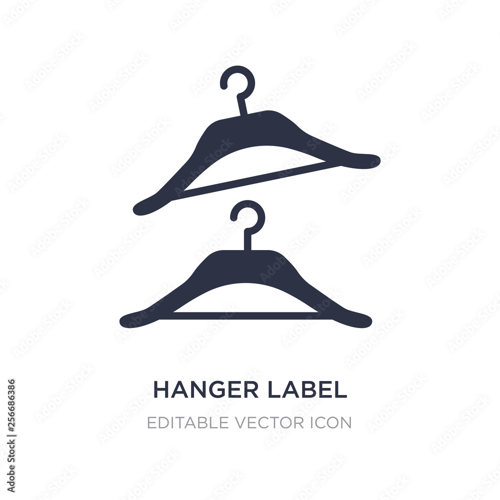 hanger label icon on white background. Simple element illustration from General concept. hanger label icon on white background. Simple element illustration from General concept.