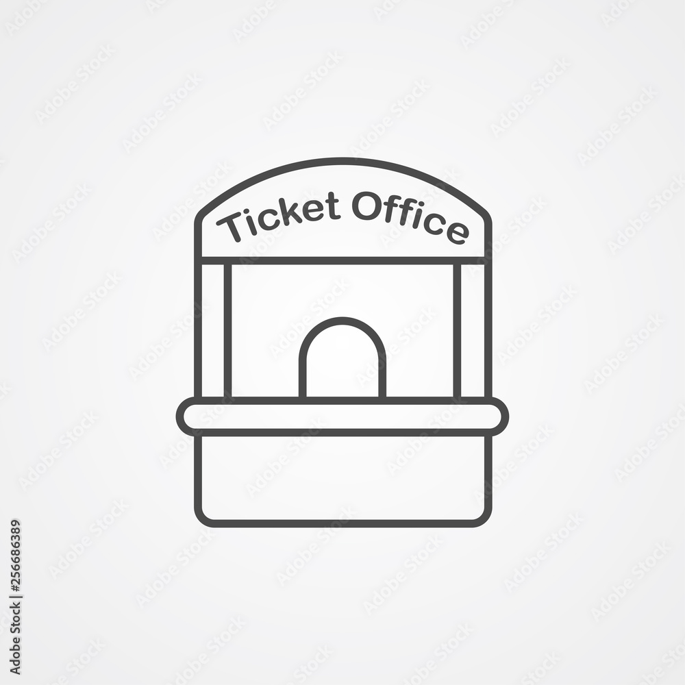 Ticket office vector icon sign symbol Ticket office vector icon sign symbol