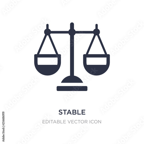 stable icon on white background. Simple element illustration from General concept.