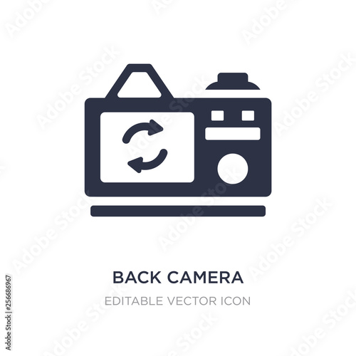 back camera icon on white background. Simple element illustration from General concept.