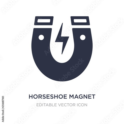 horseshoe magnet icon on white background. Simple element illustration from General concept.