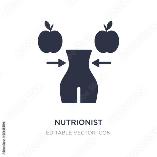 nutrionist icon on white background. Simple element illustration from Medical concept.