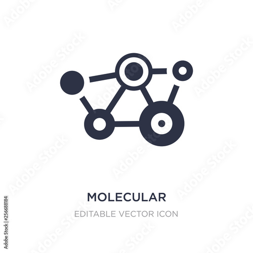 molecular configuration icon on white background. Simple element illustration from Medical concept.