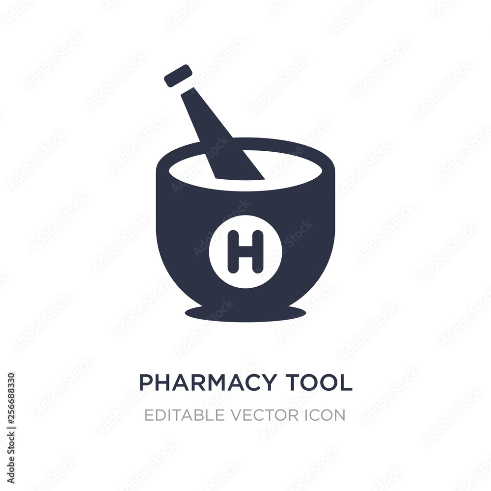 pharmacy tool icon on white background. Simple element illustration from Medical concept.