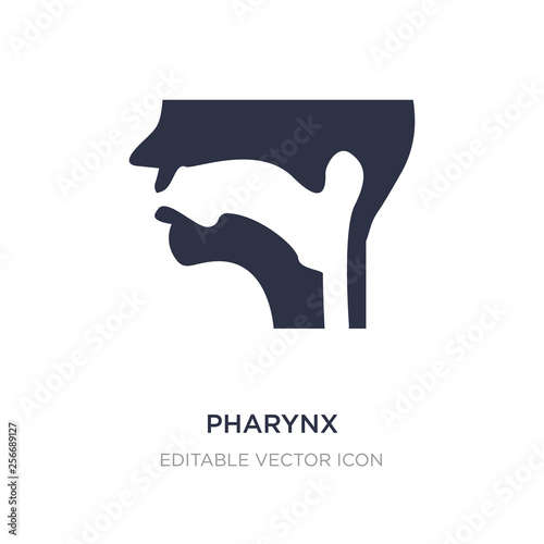 pharynx icon on white background. Simple element illustration from Medical concept.