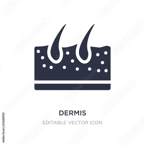 dermis icon on white background. Simple element illustration from Medical concept.