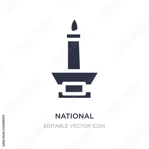 national monument monas icon on white background. Simple element illustration from Monuments concept.