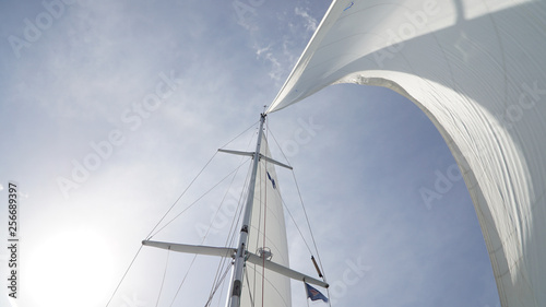 Morris M46 Yacht Sails in the Caribbean Sea near Union Island.