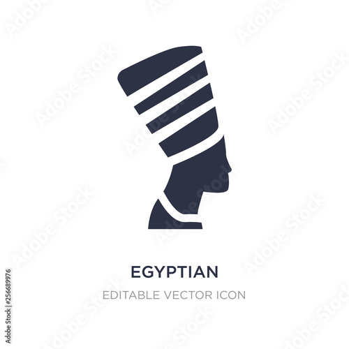 egyptian icon on white background. Simple element illustration from Monuments concept.