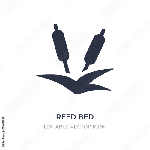 reed bed icon on white background. Simple element illustration from Nature concept.
