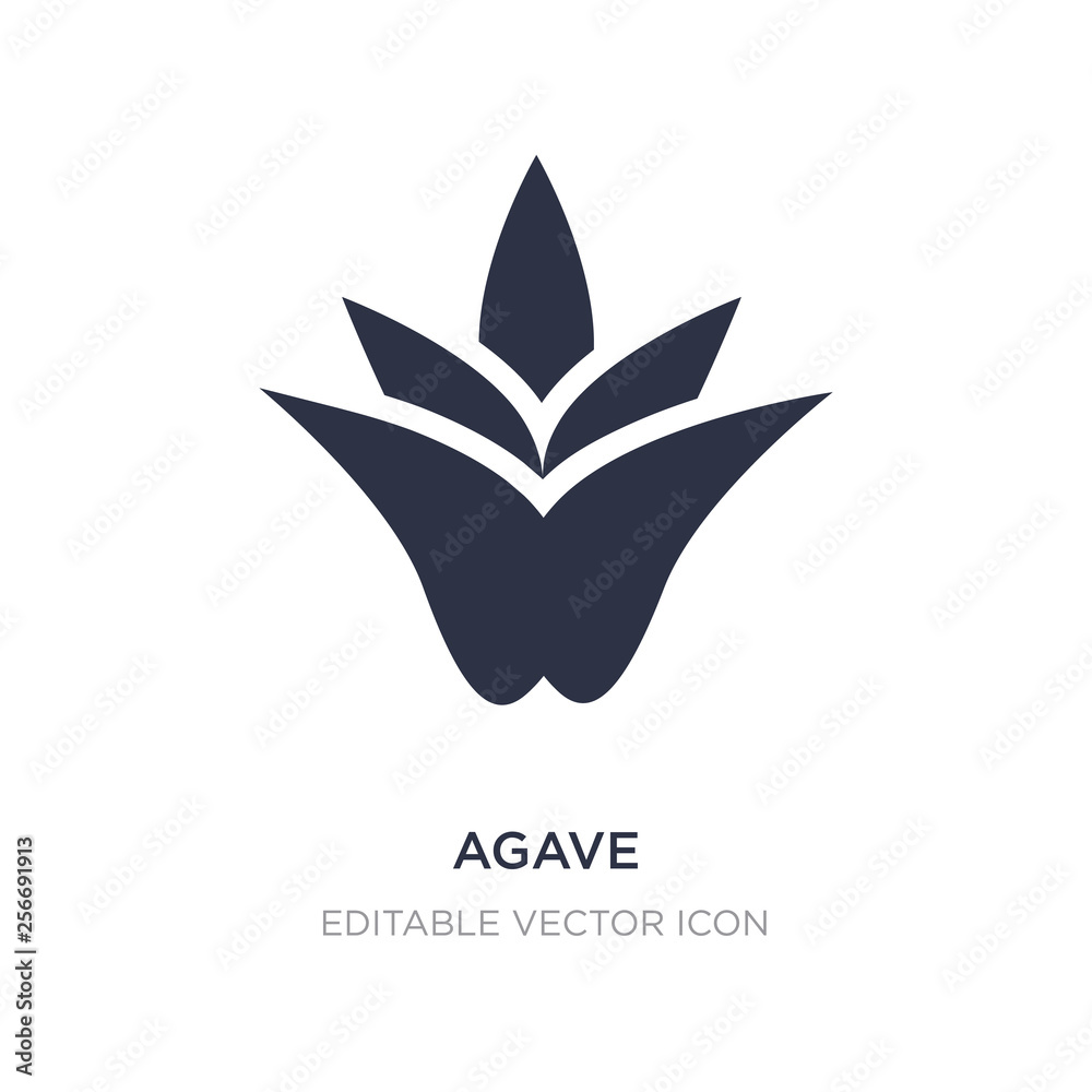 agave icon on white background. Simple element illustration from Nature concept.