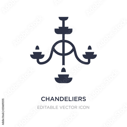 chandeliers icon on white background. Simple element illustration from Other concept.