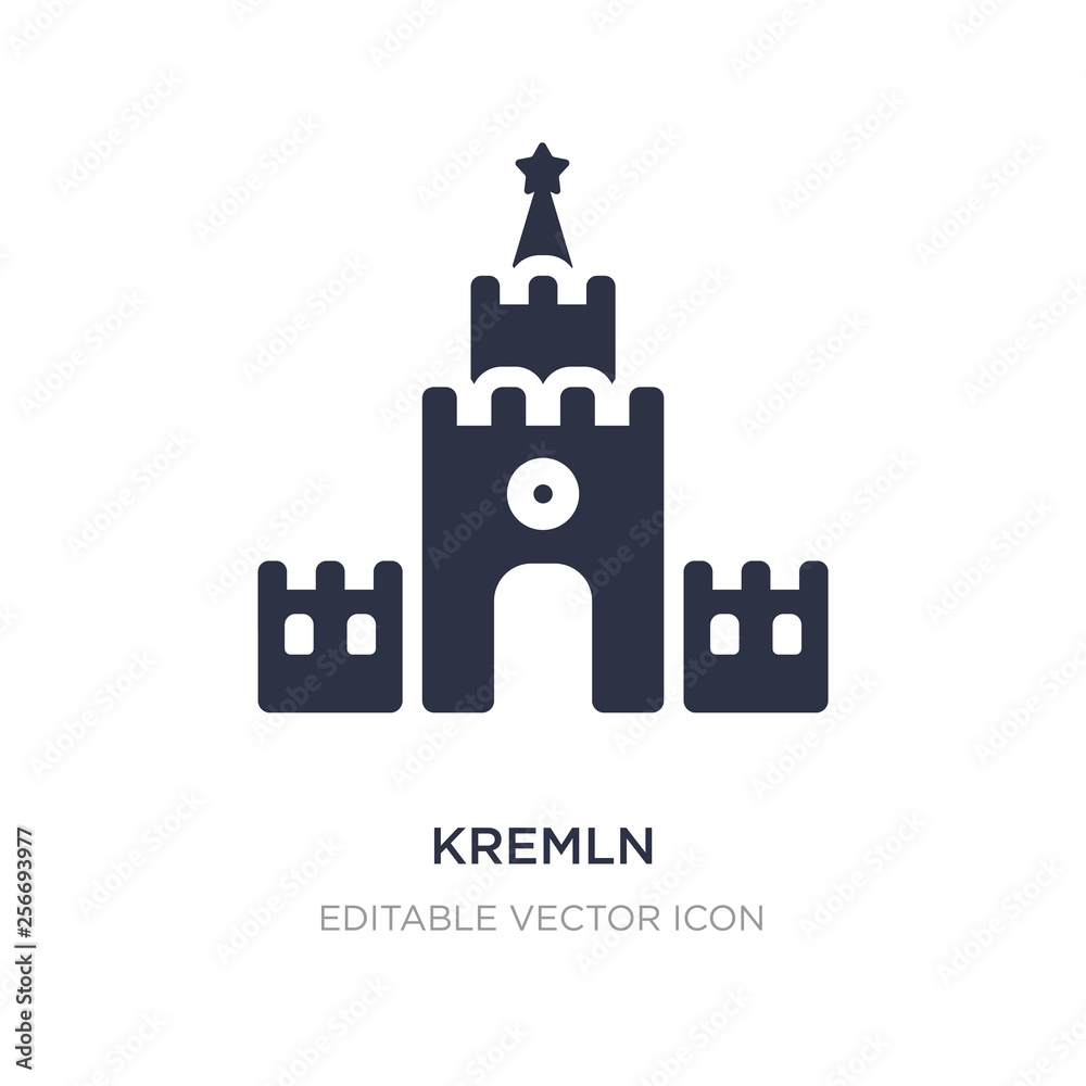 kremln icon on white background. Simple element illustration from Other concept.