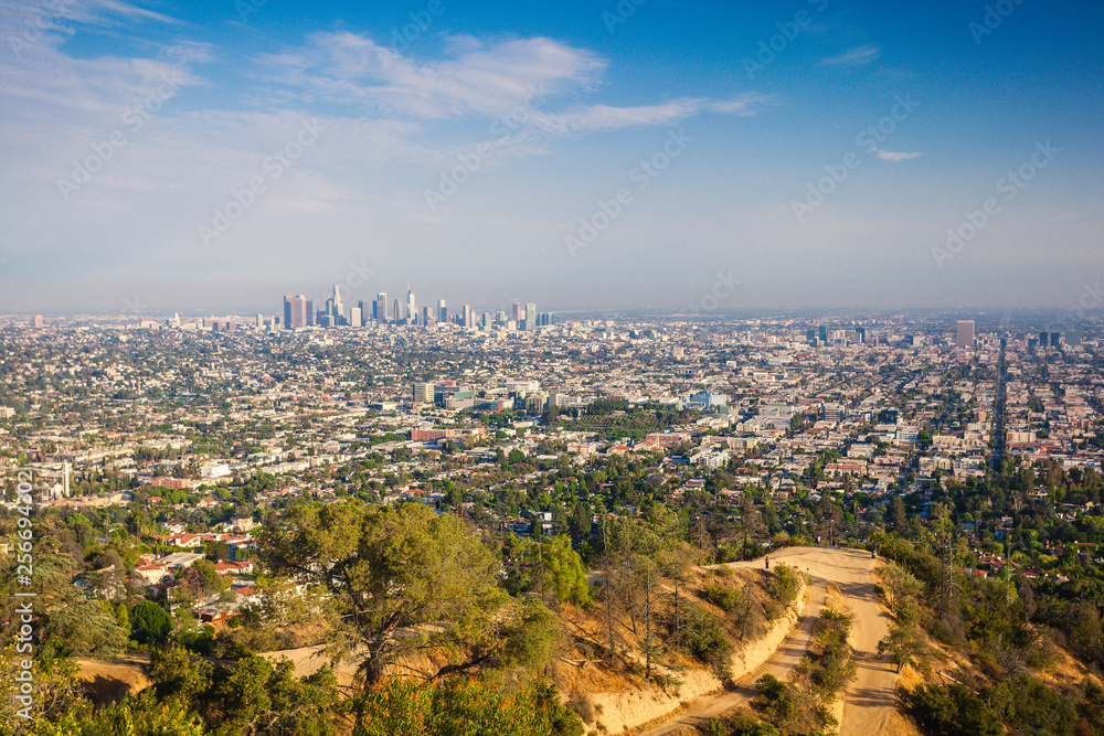 Obraz premium Panoramic view on Los Angeles