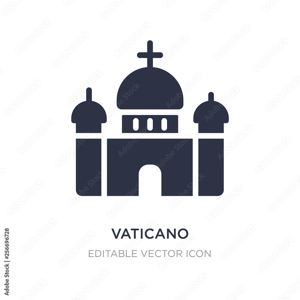 vaticano icon on white background. Simple element illustration from Travel concept.