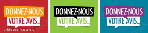 Donnez-nous votre avis - bulles