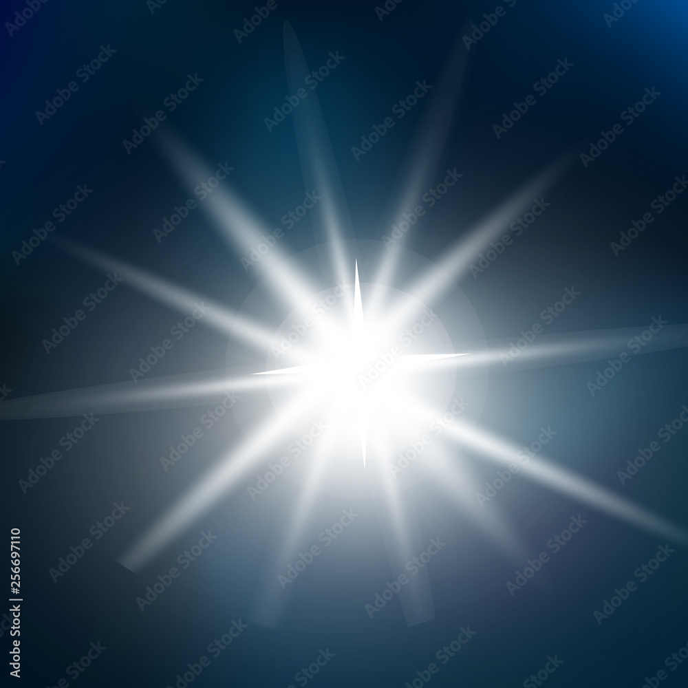 Obraz premium Glow isolated white light effect,