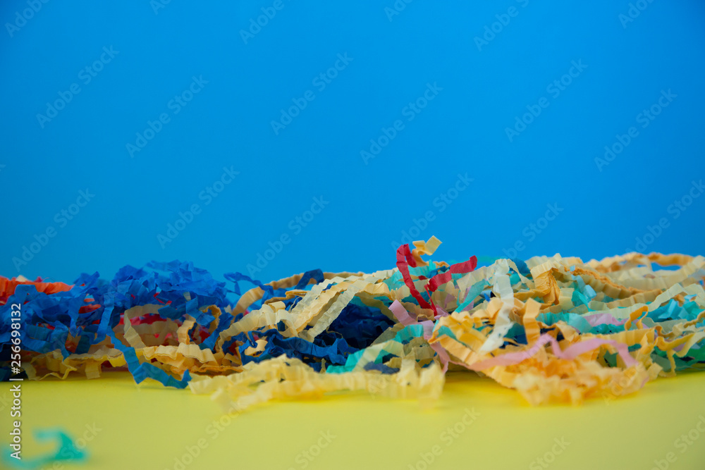 Naklejka premium A pile of colorful basket filler.