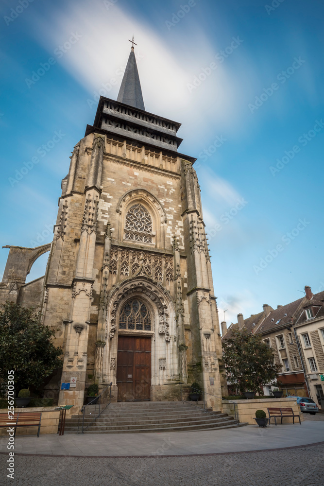 Church of Neufchatel en Bray in Normandy region, France.