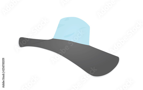 Woman summer hat. vector illustration