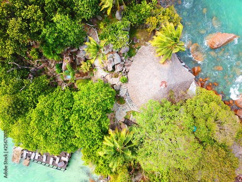 House at a tropical island photo