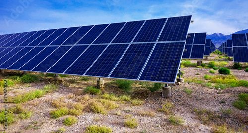 New energy, solar photovoltaic base
