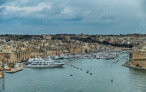 Aerial view over Grand harb...