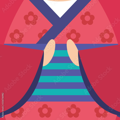 japanese kokeshi doll kimono