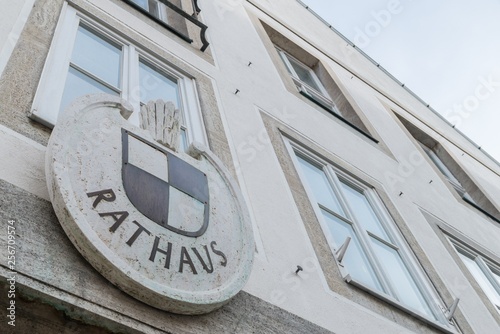 Das Rathaus in Hechingen in Baden-Württemberg, Deutschland