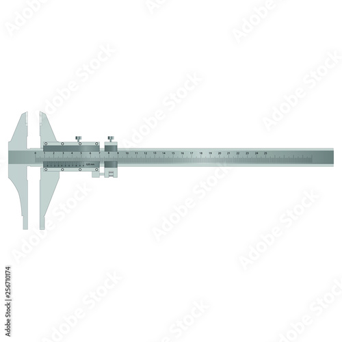 caliper isolated on white background