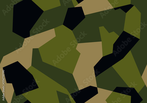 Modern geometric style texture military camouflage for cloth, car or weapon