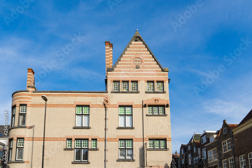 building in street called Visbrug, in Dordrecht, The Netherlands