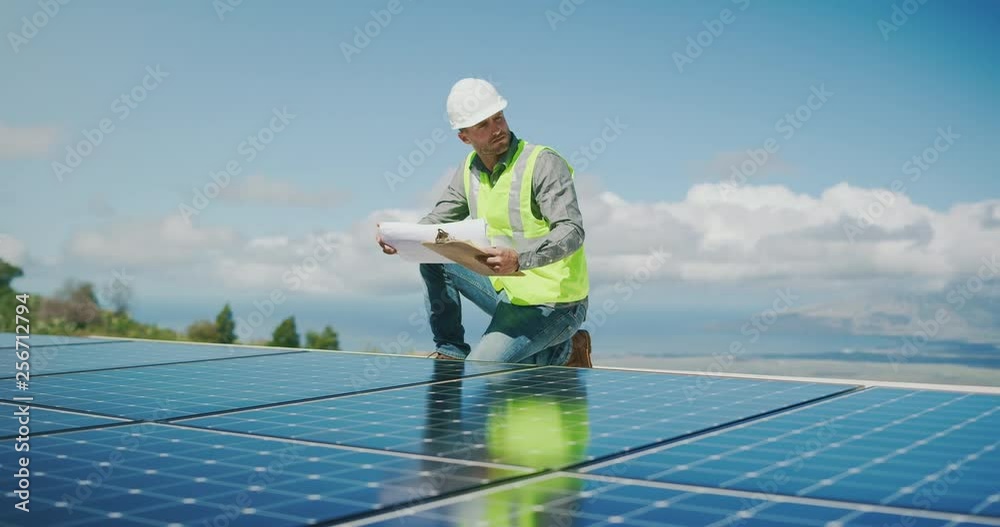 The future is bright for this solar panel technician