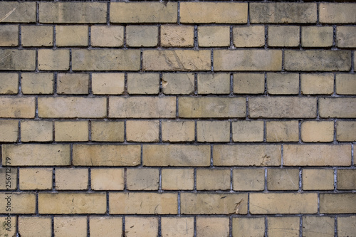 Wallpaper Mural wall of old yellow bricks Torontodigital.ca