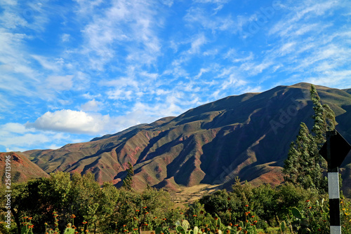 Beautiful Mountain Ranges of Ollantaytambo  Sacred Valley of the Incas  Urubamba  Cusco  Peru