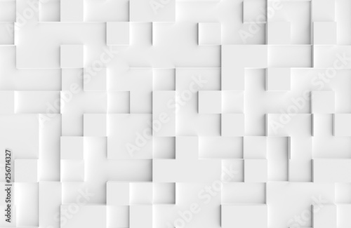 Fototapeta Naklejka Na Ścianę i Meble -  Abstract geometric texture of randomly extruded cube