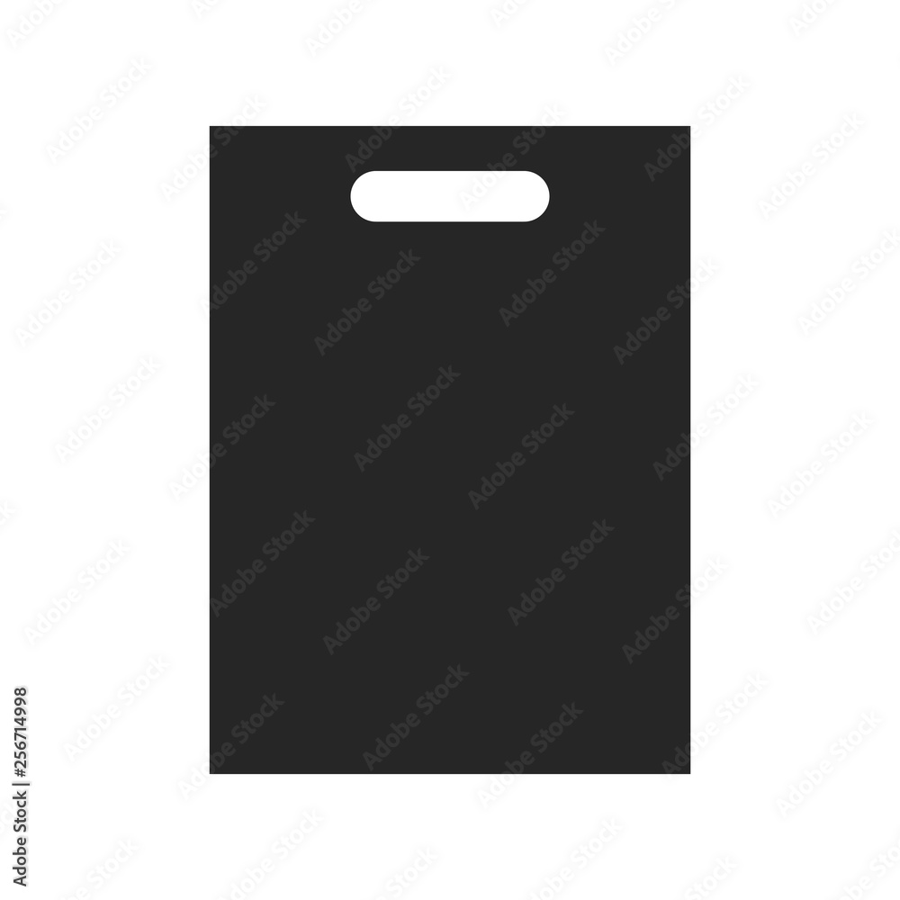 Plastic bag icon on white background, for any occasion Plastic bag icon on white background, for any occasion