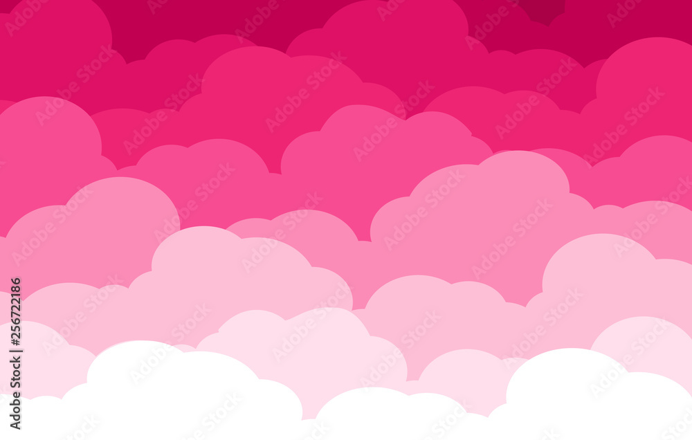 Sky and clouds. Background sky and cloud with pink color.