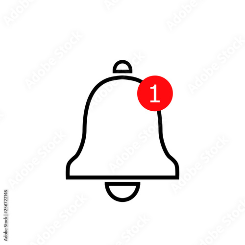 Notification icon. Vector bell