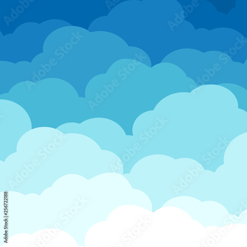 Sky and clouds. Background sky and cloud with blue color.