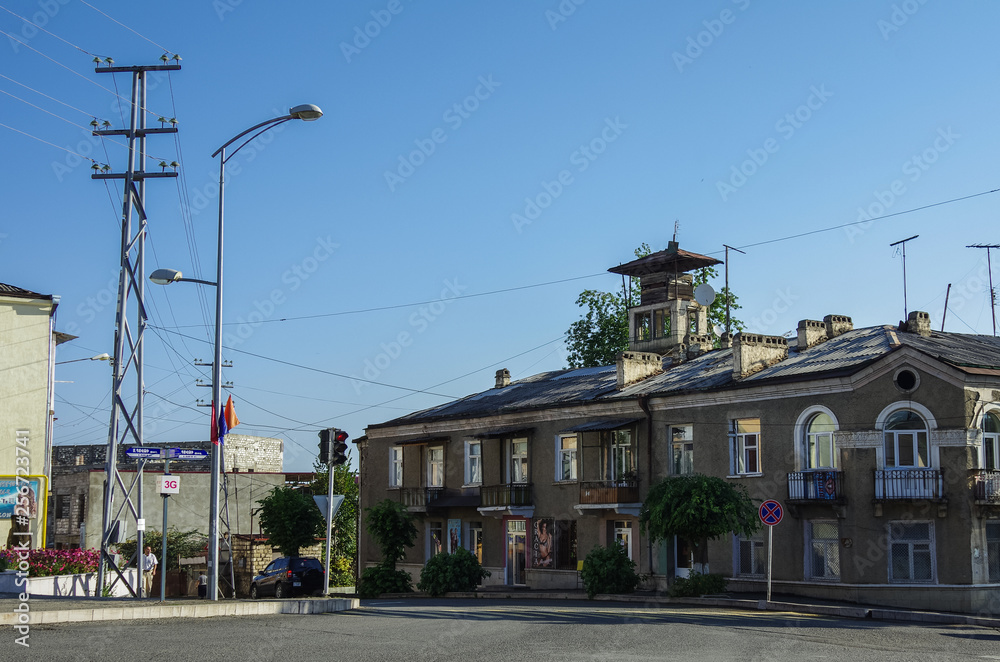 Street view of Stepanakert the capital of Nagorno-Karabakh (Artsakh) region.