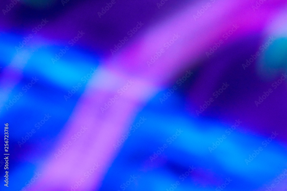 defocused and blurred colour leds