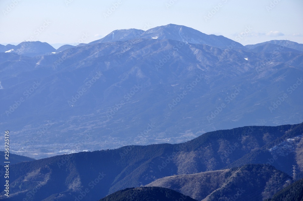 丹沢からの箱根山