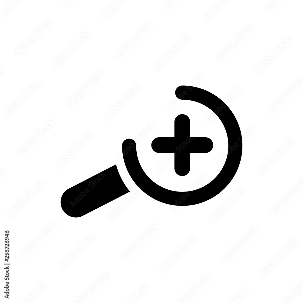 Fototapeta premium Appearance, aspect, design, eye, look, view, creative vision black color icon