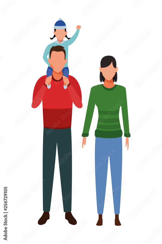 family avatar cartoon character