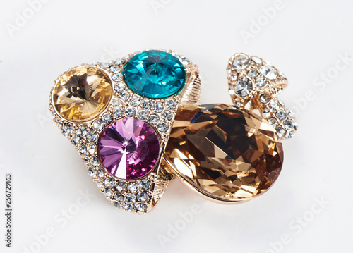Colorful jewellery diamonds