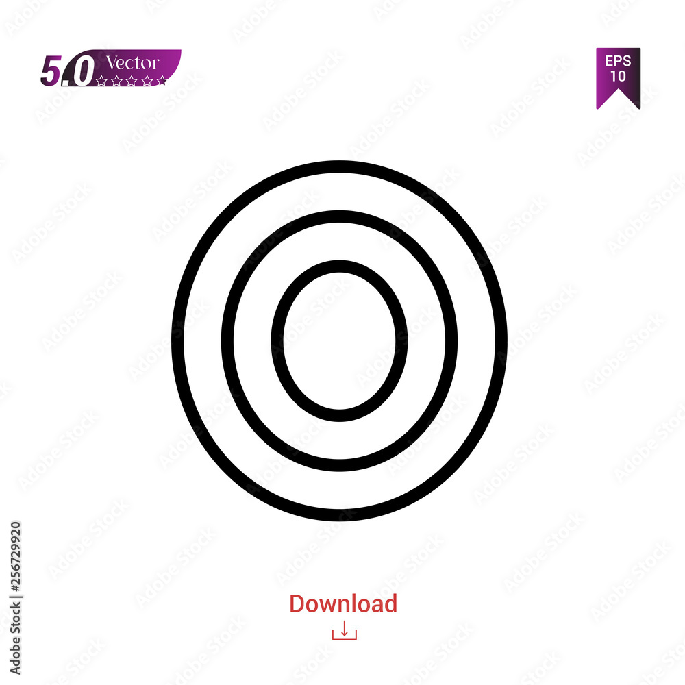 Outline greatness icon isolated on white background. Popular icons for 2019 year. symbols-set. Graphic design, mobile application, logo, user interface. EPS 10 format vector